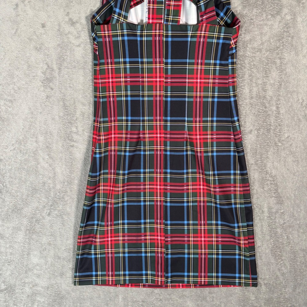 Gretchen Scott Isosceles Dress Duke of York Black Multi Plaid‎ Tartan XS NEW - Picture 9 of 13